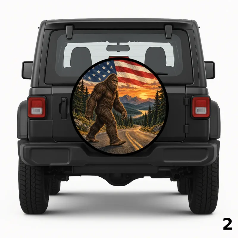 =Sasquatch And Country Road Spare Tire Cover