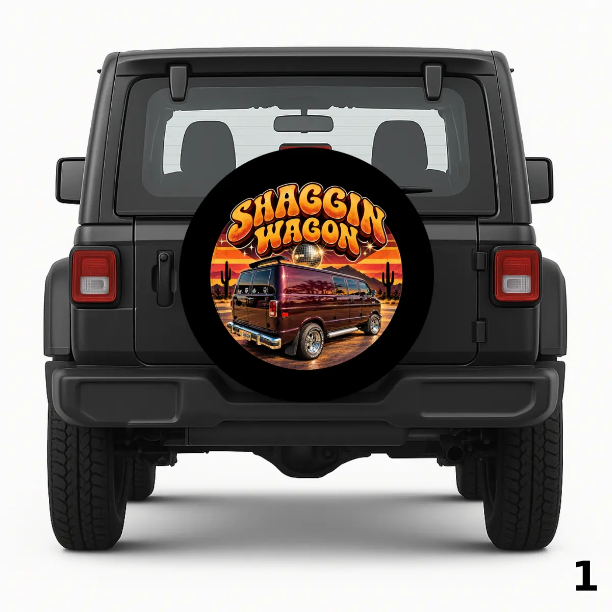 =Shaggin Wagon Design Spare Tire Cover