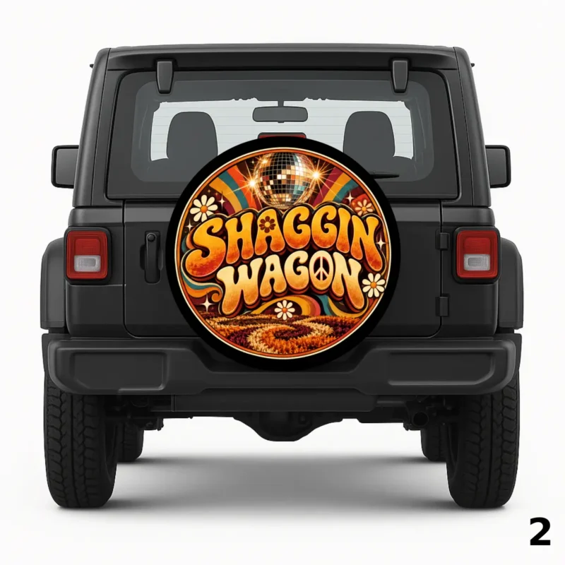 =Shaggin Wagon Design Spare Tire Cover