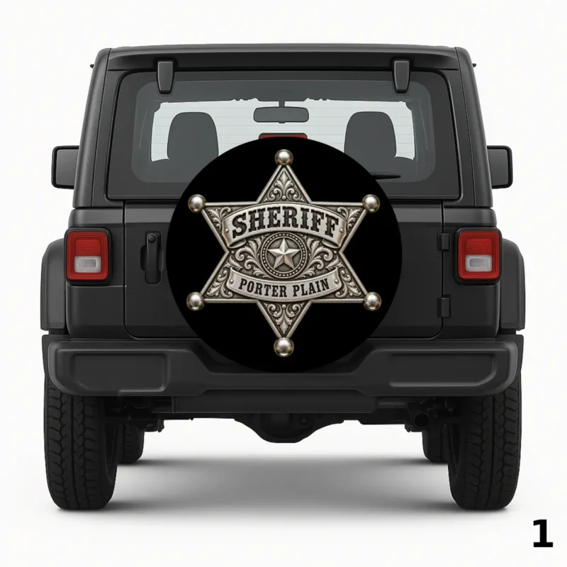 =Sheriff Porter Plain Spare Tire Cover