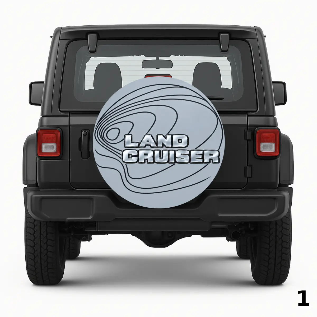 =Silver Land Cru Spare Tire Cover