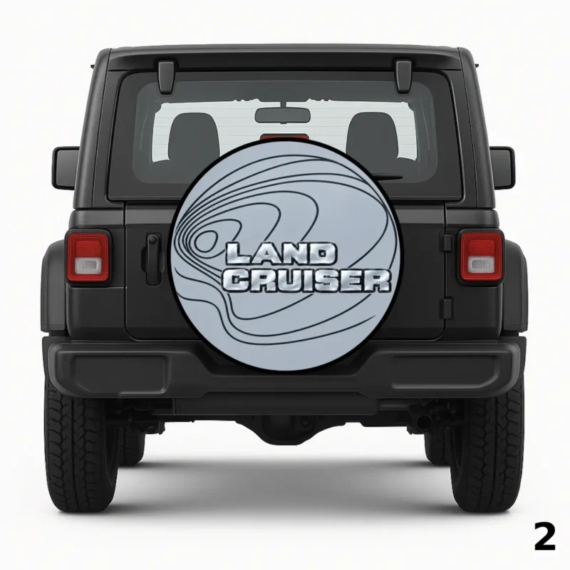 =Silver Land Cru Spare Tire Cover
