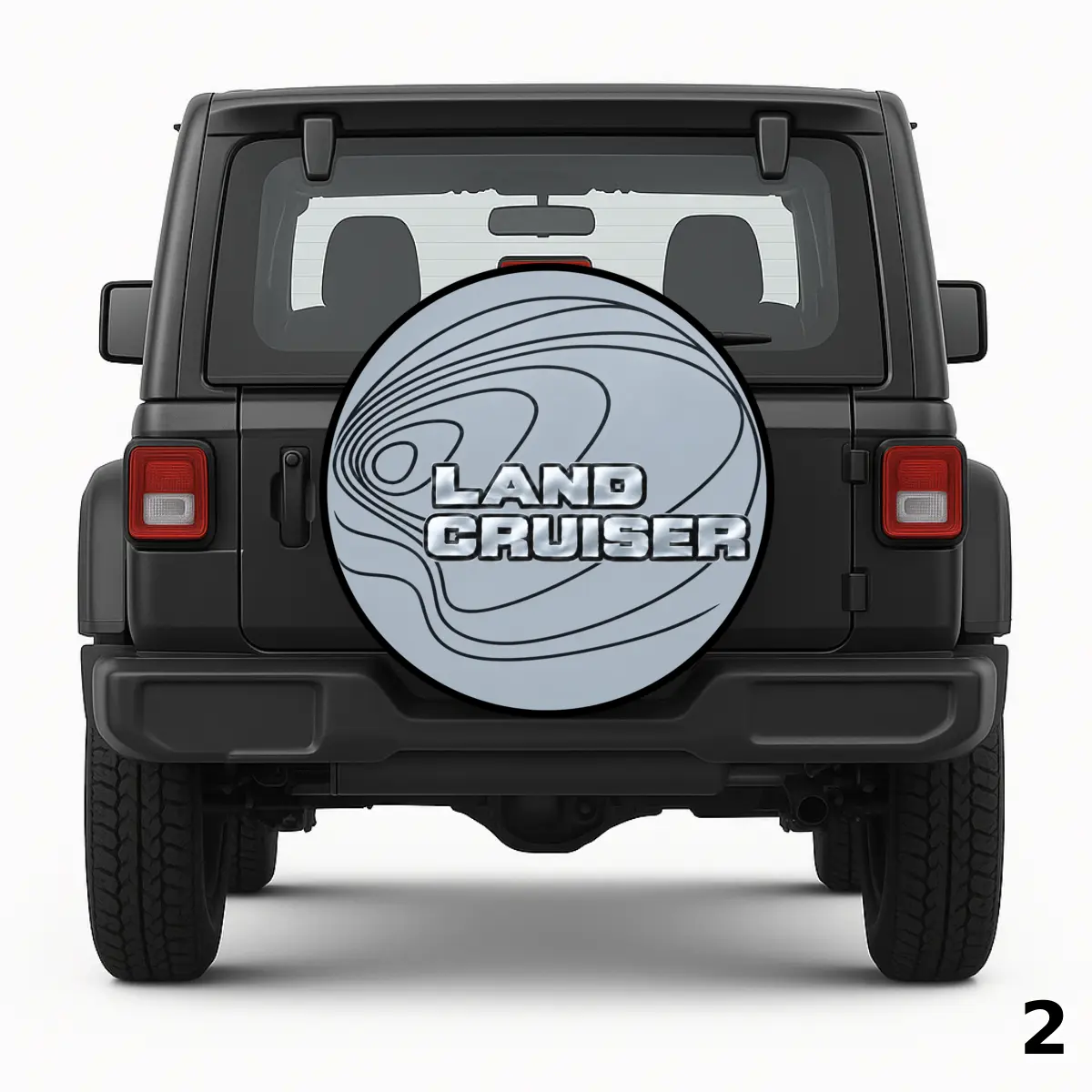 =Silver Land Cru Spare Tire Cover