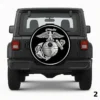 =Silver Marine Corps Insignia Spare Tire Cover