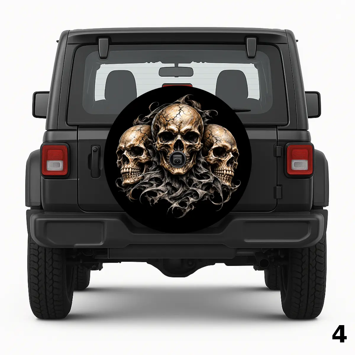 =Skulls Design Spare Tire Cover