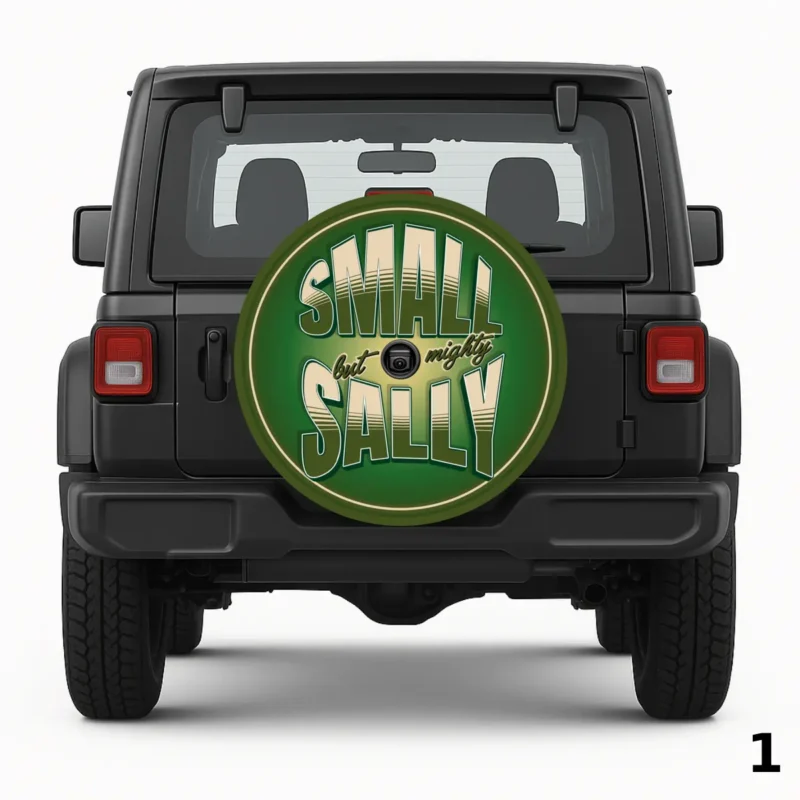 =Small But Mighty Sally Spare Tire Cover