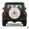 =Square And Compass Spare Tire Cover