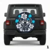 =Stitch With Hibiscus Flowers Spare Tire Cover