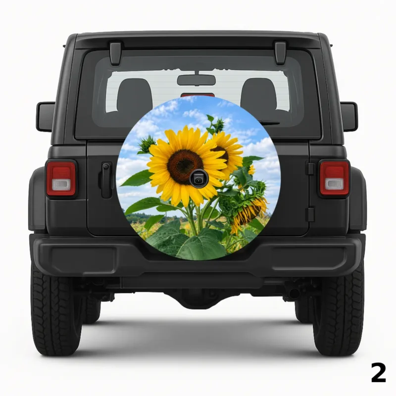 =Sunflowers Spare Tire Cover
