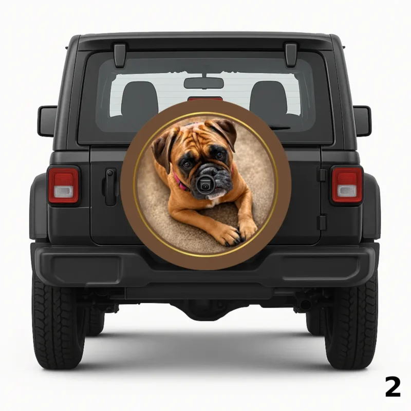 =Sweet Doggy Eyes Spare Tire Cover