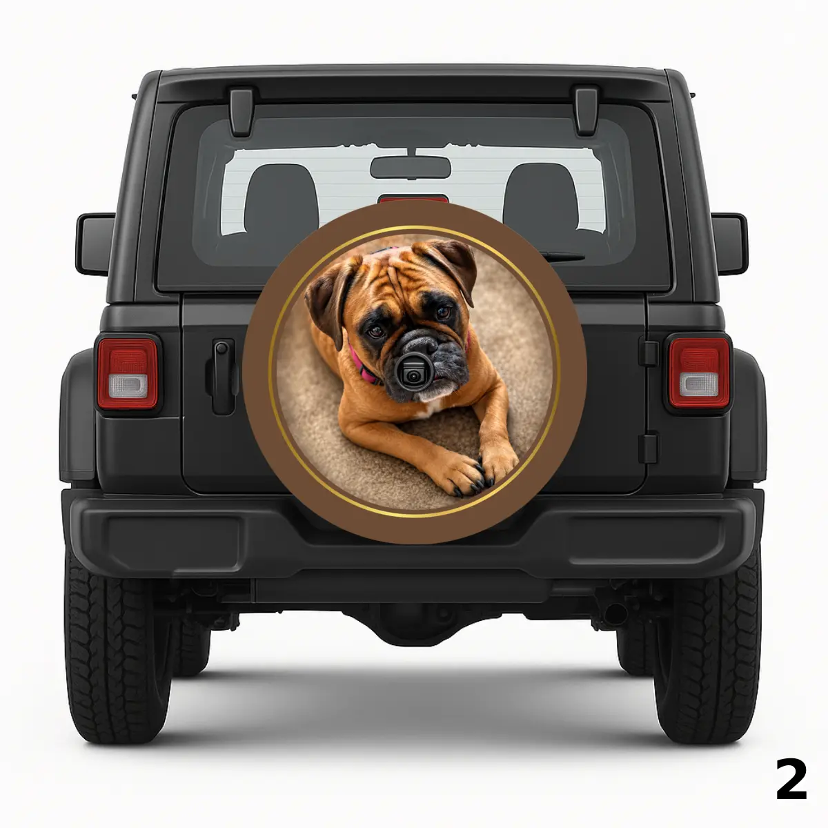 =Sweet Doggy Eyes Spare Tire Cover
