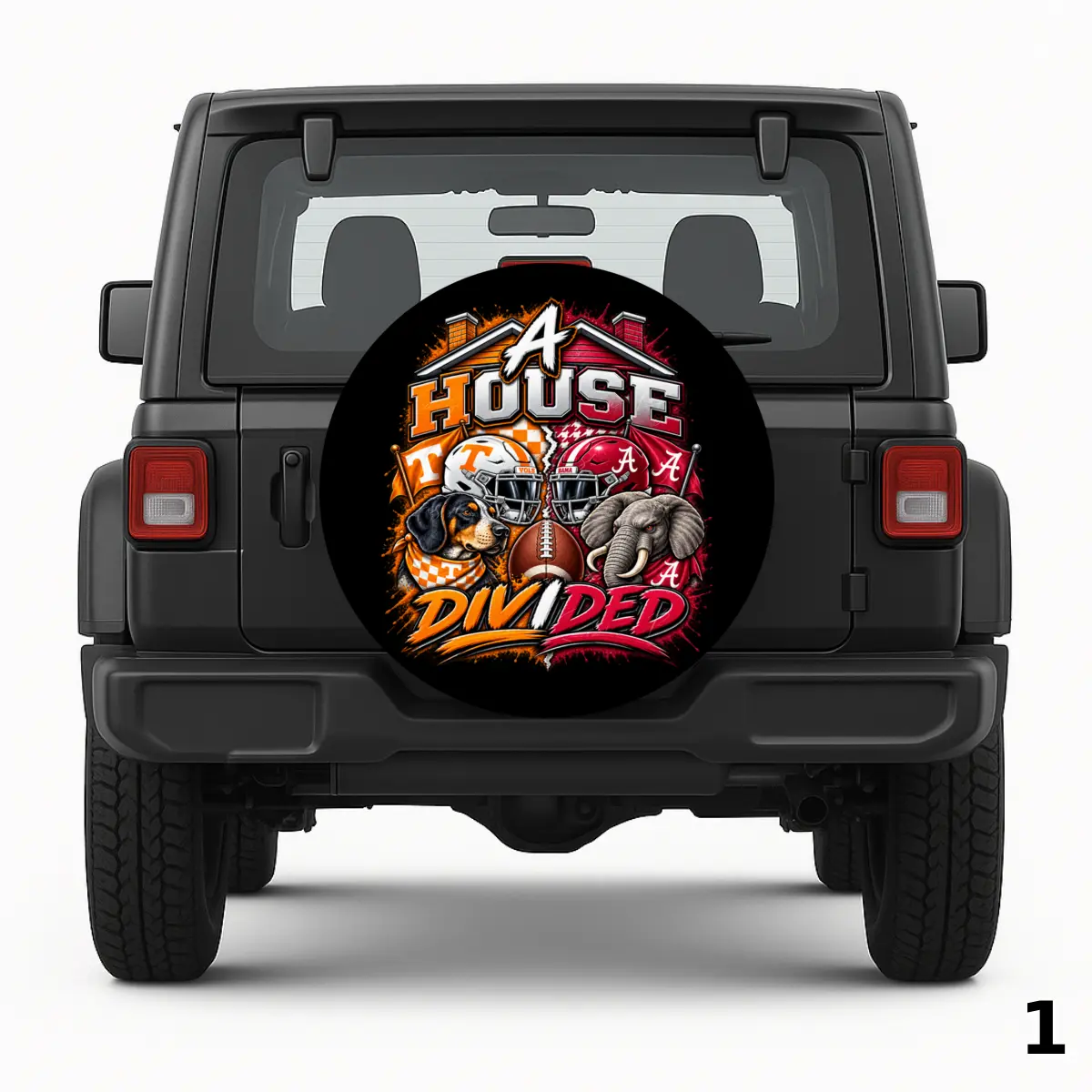 =Tennessee Vols Alabama tide Spare Tire Cover