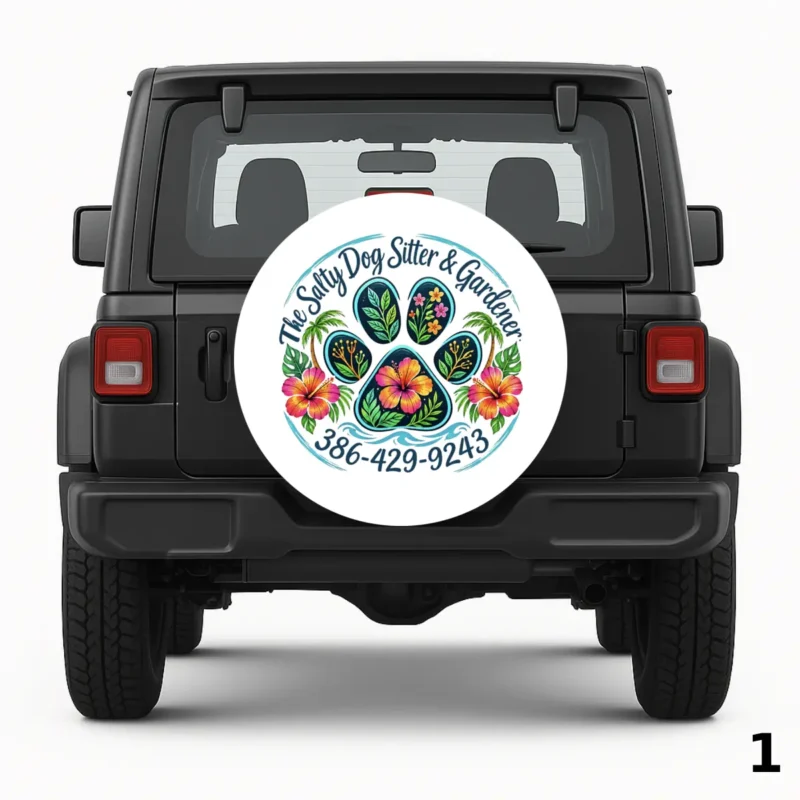 =The Salty Dog Sitter and Gardener Spare Tire Cover