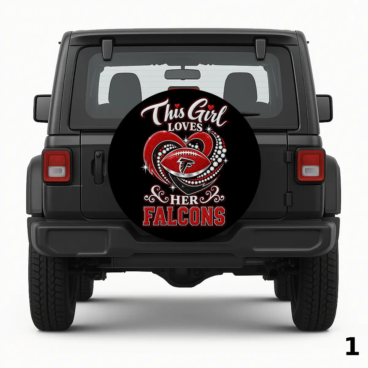 =This Girl Loves Her Falcons Spare Tire Cover