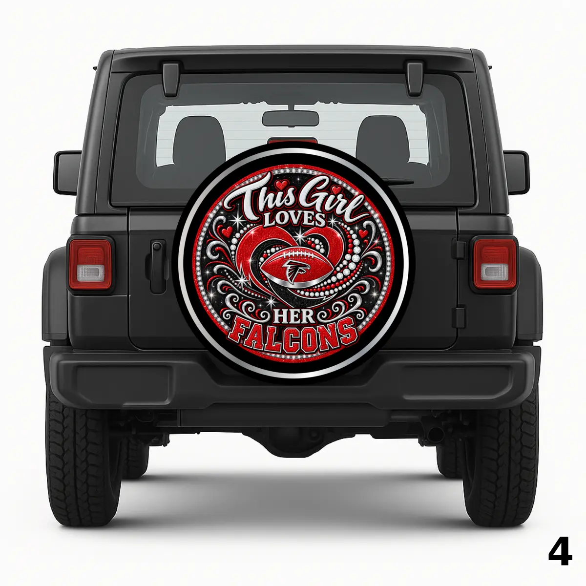 =This Girl Loves Her Falcons Spare Tire Cover
