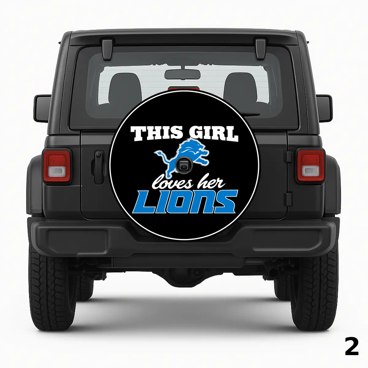=This Girl Loves Her Lions Spare Tire Cover