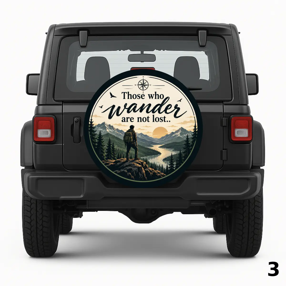 =Those Who Wander Are Not Lost Spare Tire Cover