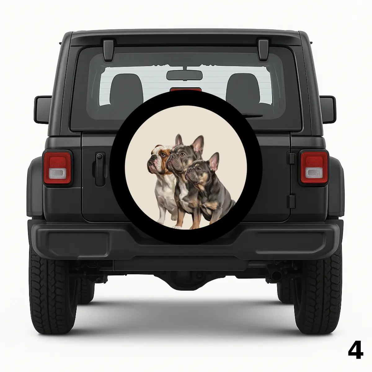 =Three Dogs Painting Spare Tire Cover