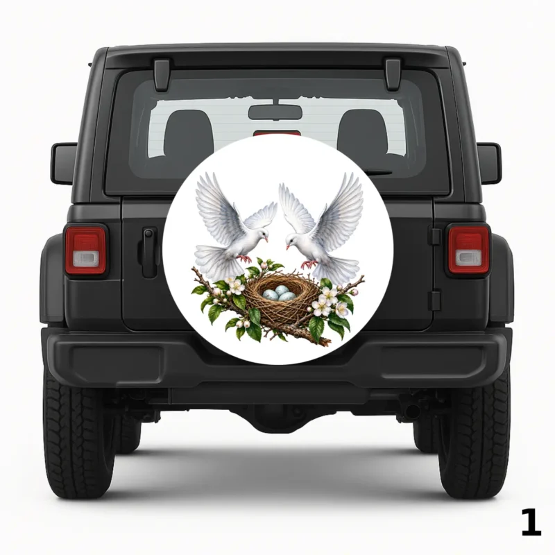 =Two Doves Spare Tire Cover