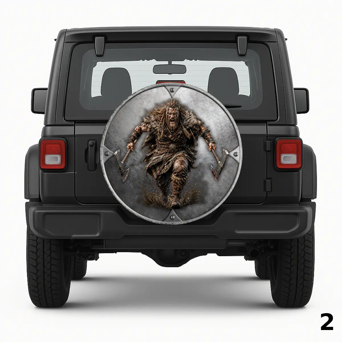 =Viking With Dual Axes Spare Tire Cover