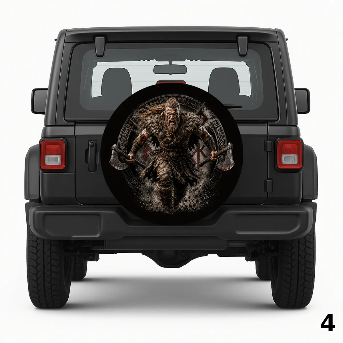 =Viking With Dual Axes Spare Tire Cover