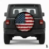 =Vintage American Flag Spare Tire Cover