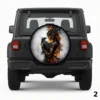 =Warrior Woman With a Raven Spare Tire Cover