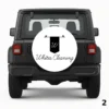 =White Cleaning Spare Tire Cover