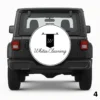 =White Cleaning Spare Tire Cover