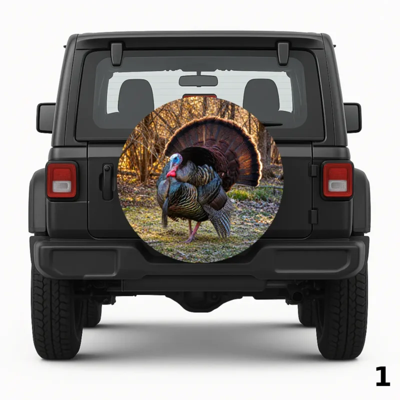 =Wild Tom Turkey Struting Spare Tire Cover