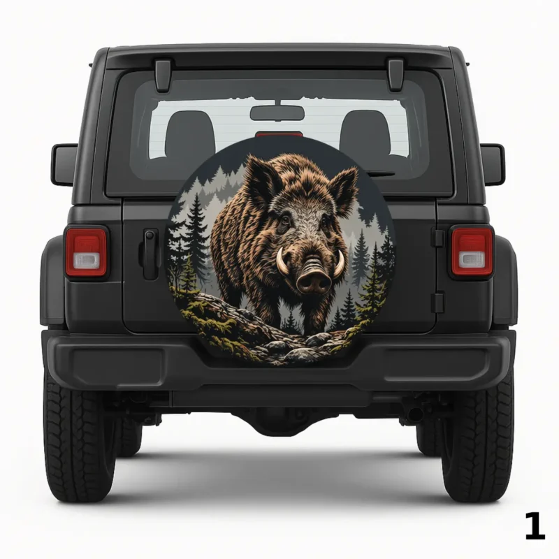 =Wildschwein Design Reserveradabdeckung