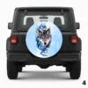 =Wolf With Blue Eyes Spare Tire Cover