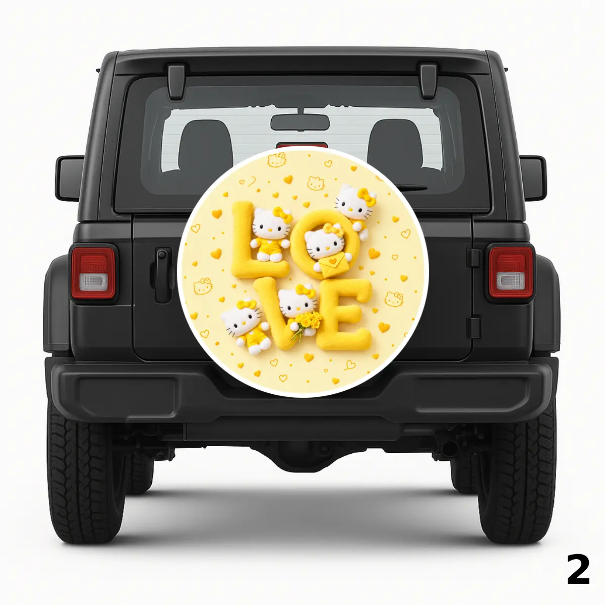 =Yello Kitty Spare Tire Cover