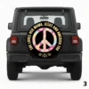 =colorful peace ign Spare Tire Cover