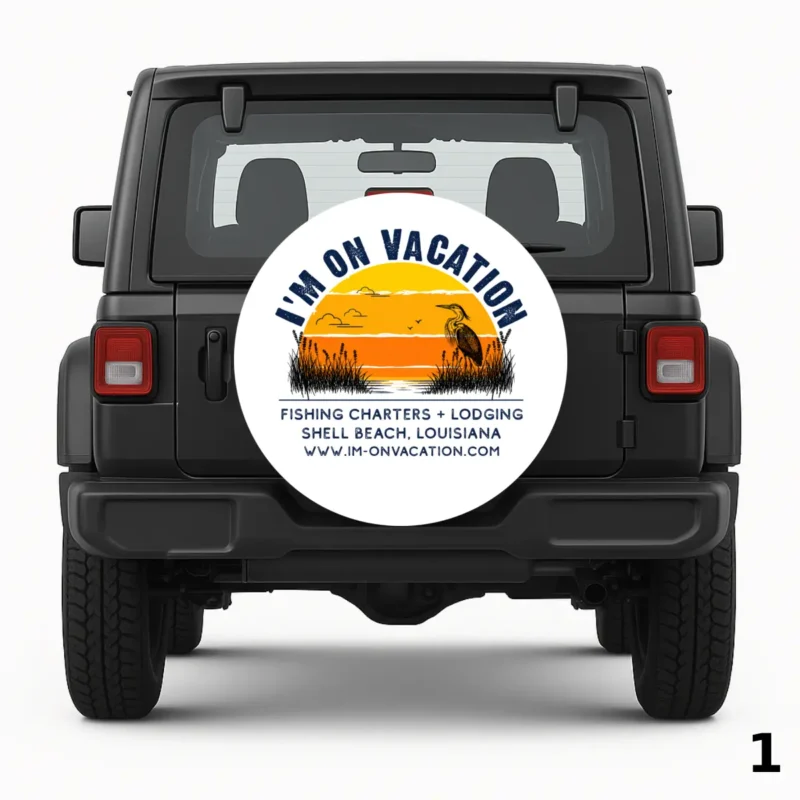 Fishing Charters Spare Tire Cover