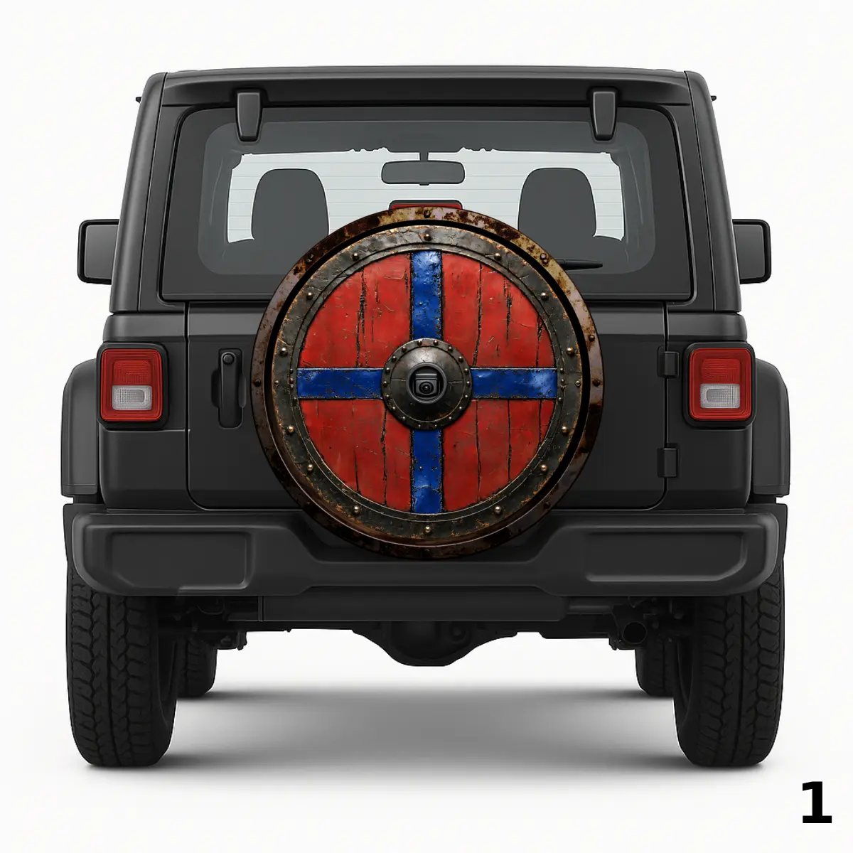 Viking Shield Blue Spare Tire Cover