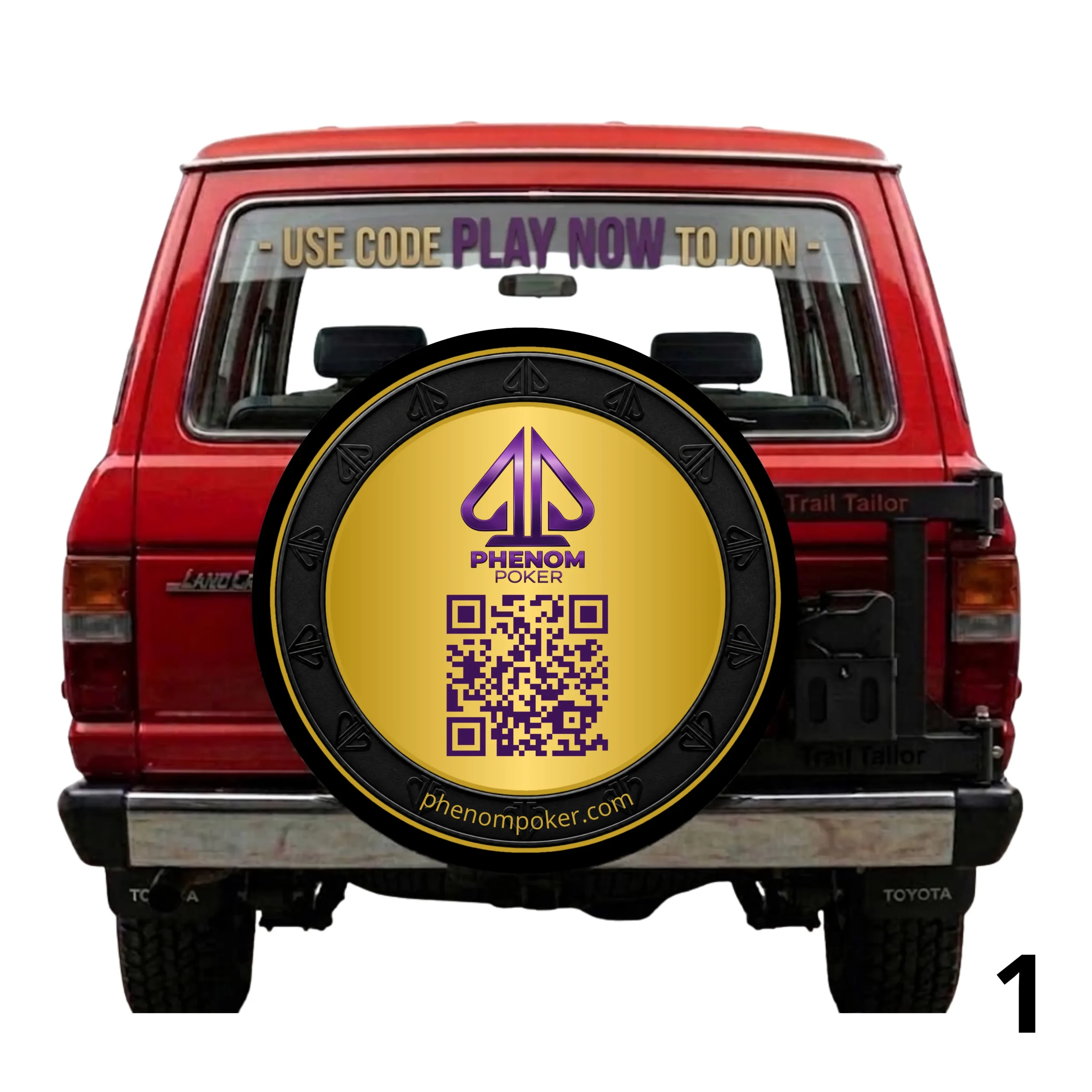Phenom Poker Spare Tire Cover