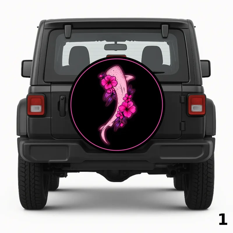 Whale Shark Tattoo Spare Tire Cover