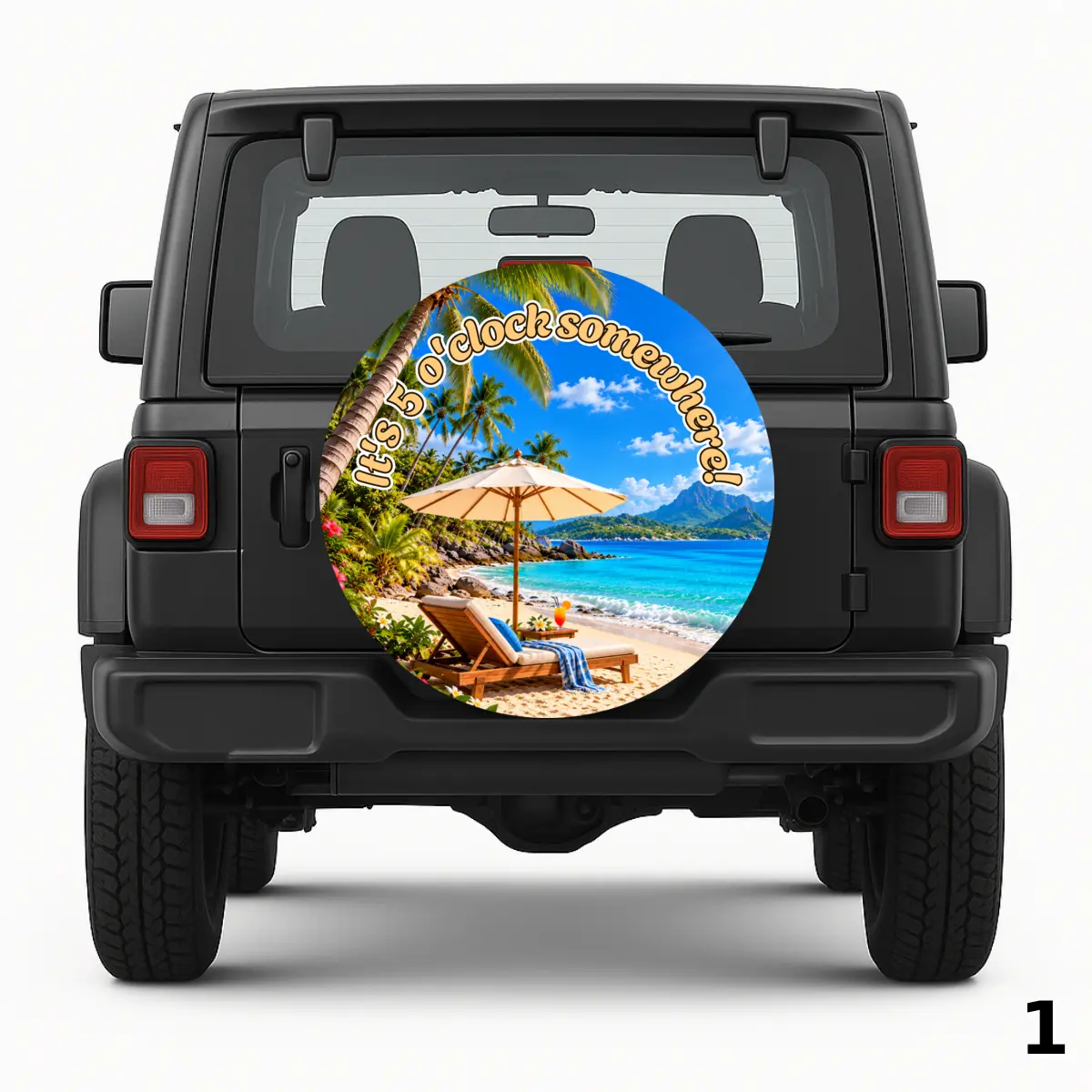 Sandy Beach Spare Tire Cover