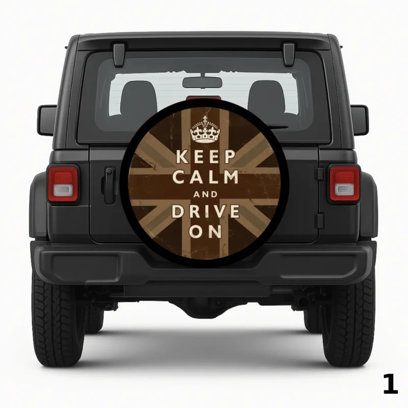 Keep Calm Offroad Drive On Spare Tire Cover