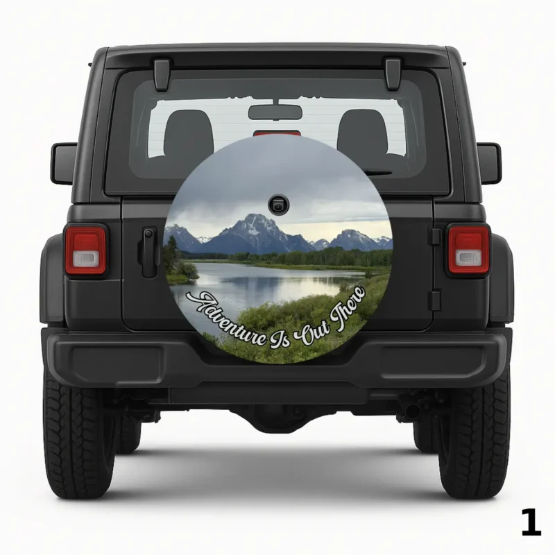 Grand Teton Mountains Spare Tire Cover