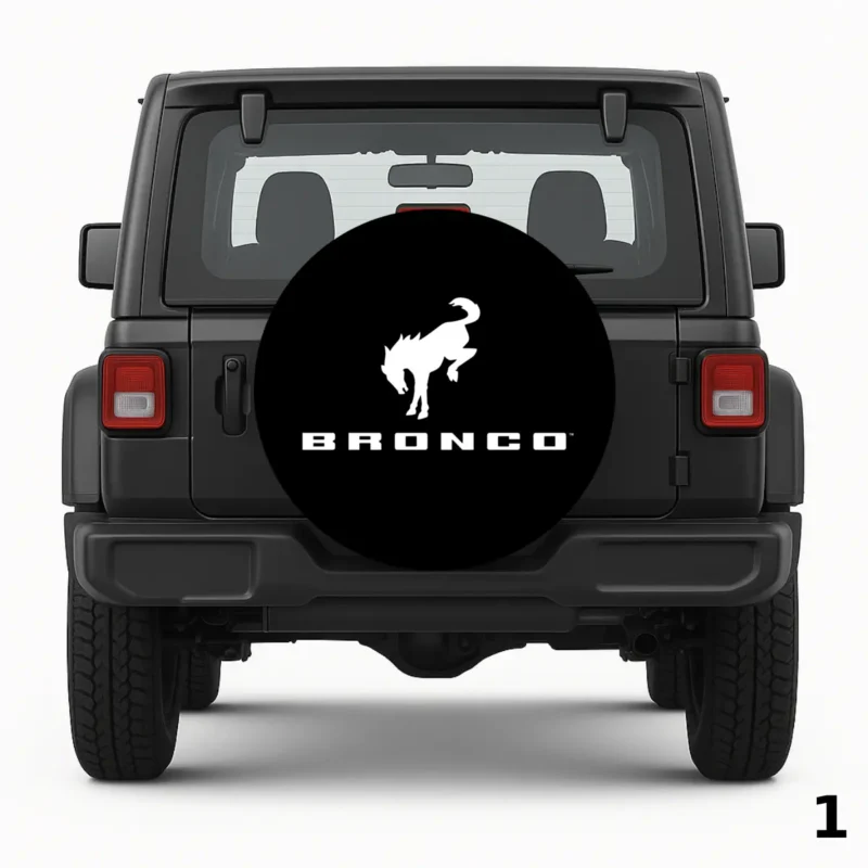 Bronco Logo Spare Tire Cover