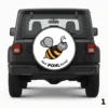Blue-Eyed Bee Spare Tire Cover