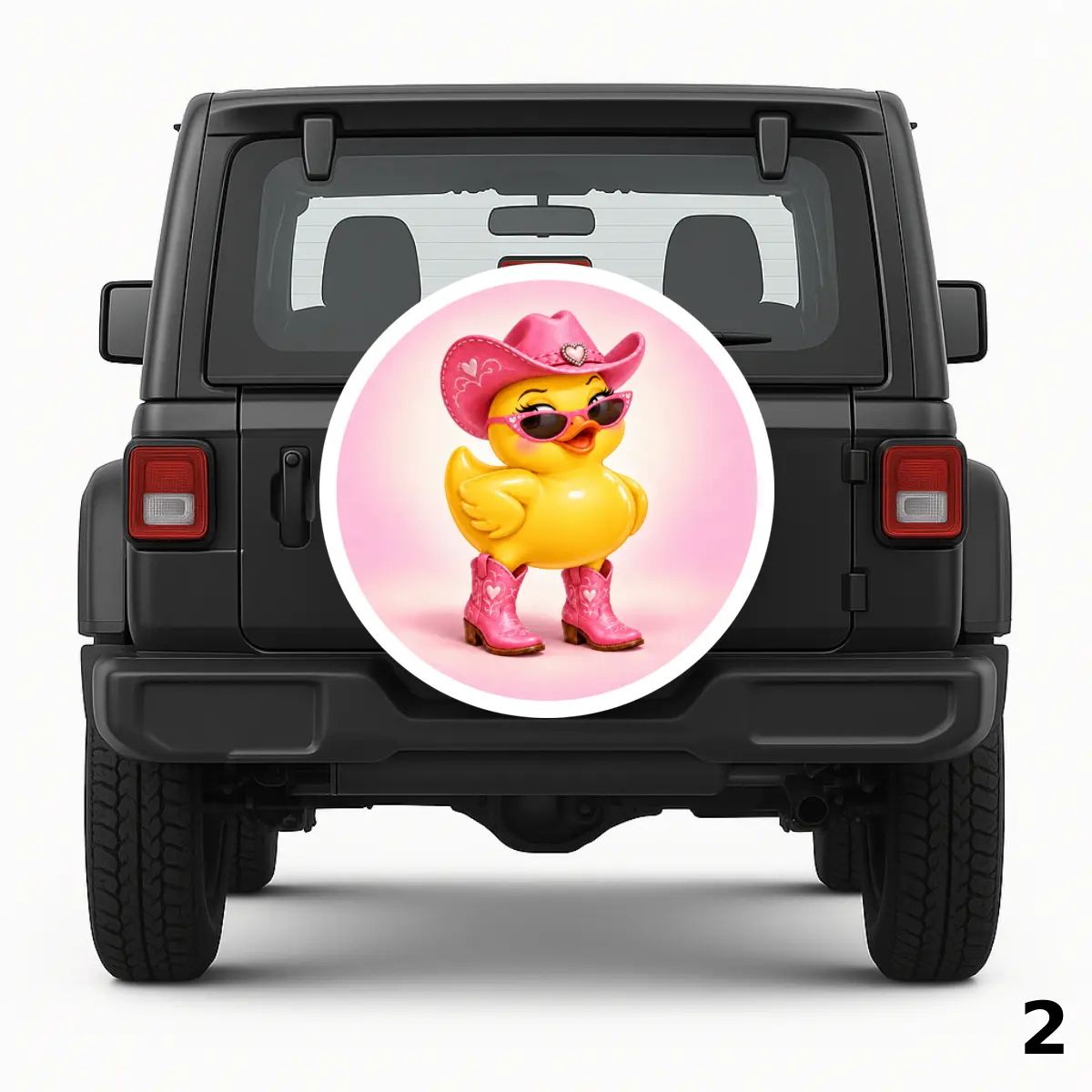 Girly Rubber Duck Spare Tire Cover