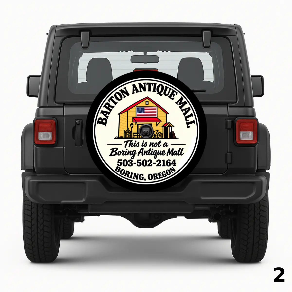 Barton Antique Mall Spare Tire Cover