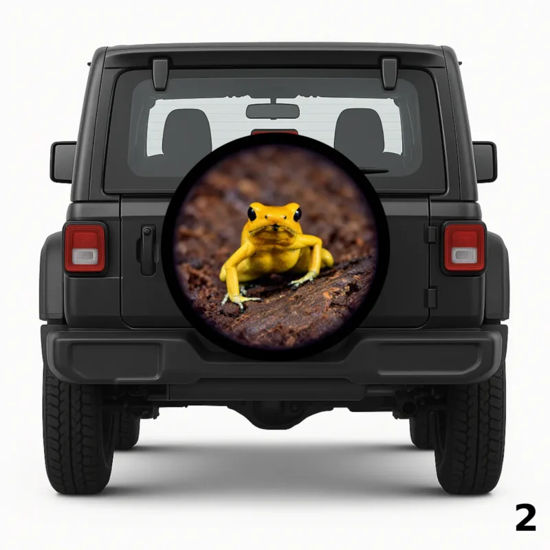 Yellow Tree Frog Spare Tire Cover