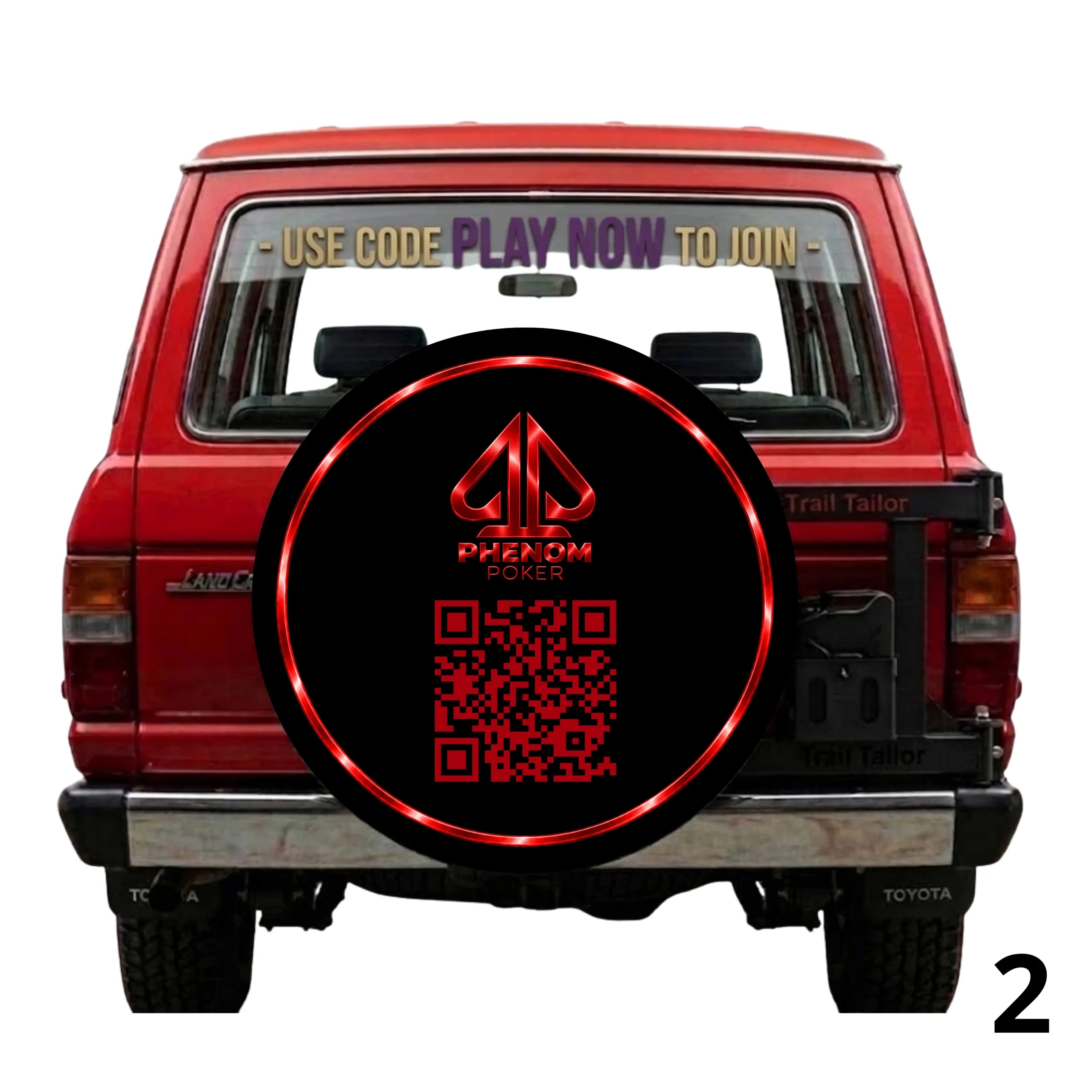 Phenom Poker Spare Tire Cover