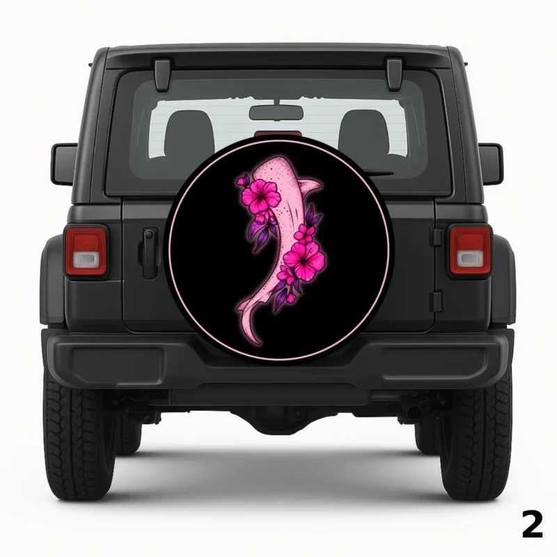 Whale Shark Tattoo Spare Tire Cover