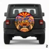 Garfield And Duck Driving Spare Tire Cover