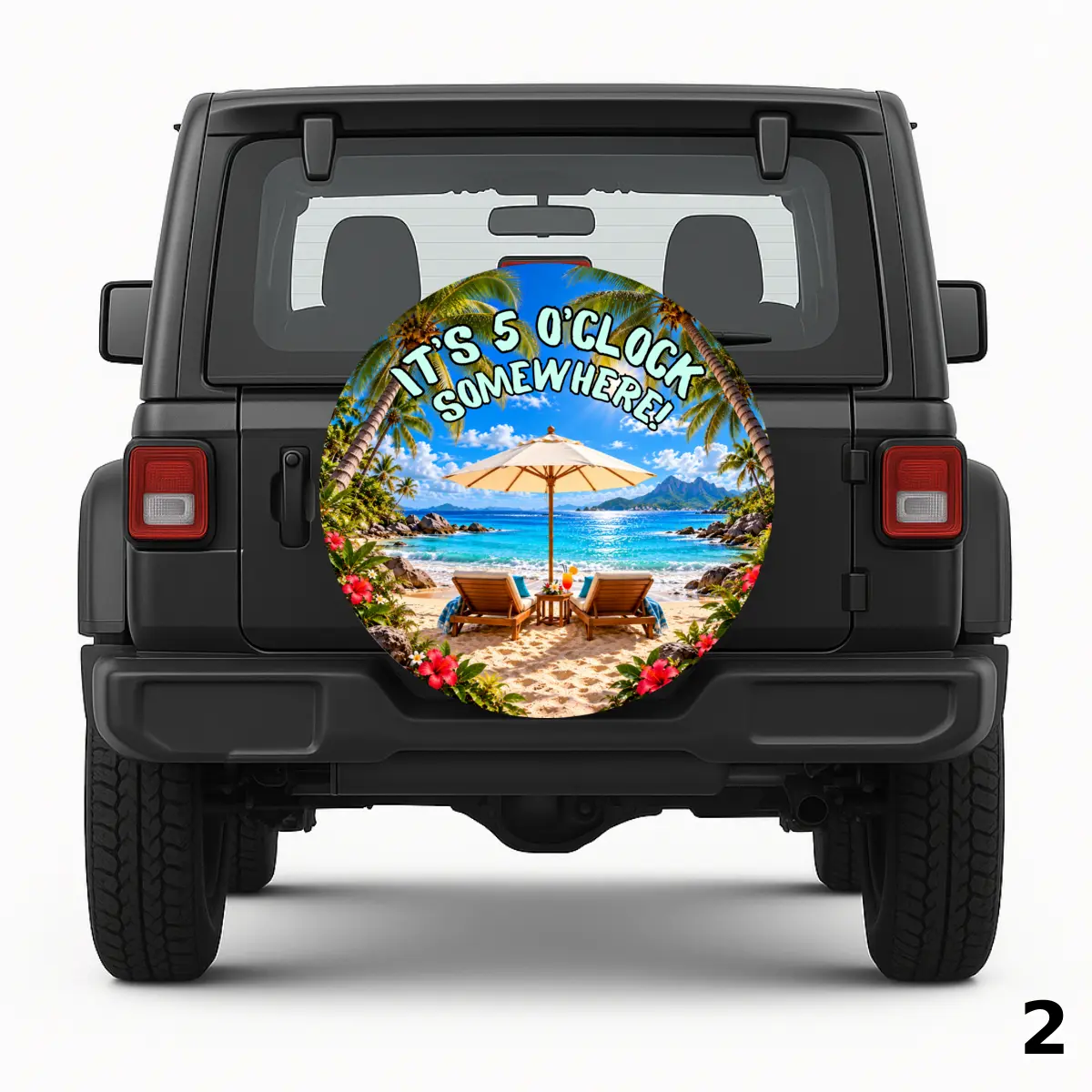 Sandy Beach Spare Tire Cover